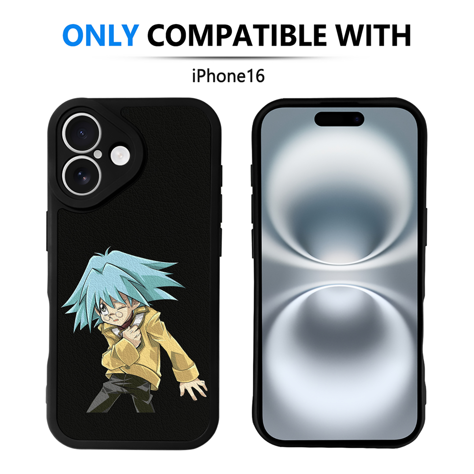 遊☆戯☆王 Yu-Gi-Oh! 【iPhone 16シリーズ対応】シリコンスマホケース（レザー調） 材質：シリコン